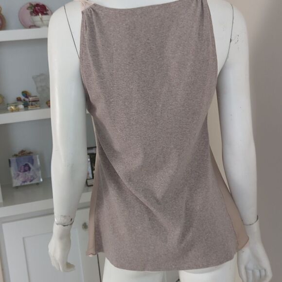 Brunello Cucinelli Cream Layered Minimalist Silk Shell - Picture 8 of 11